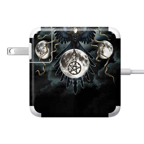 Crow and Moon Phases by Sarah Richter 85W Power Adapter (15 and 17 inch MacBook Pro Charger) Skin