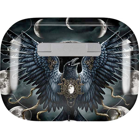 Crow and Moon Phases by Sarah Richter AirPods Pro 2nd Gen Skin