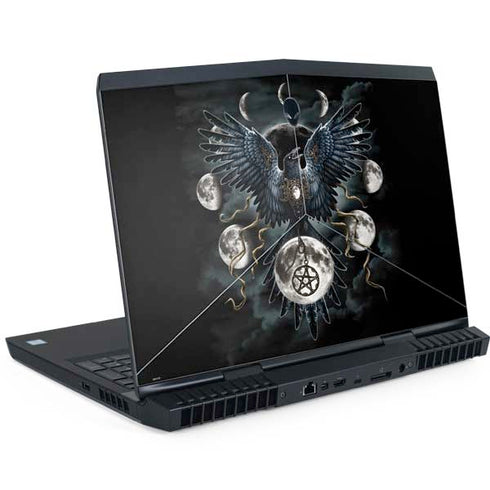 Crow and Moon Phases by Sarah Richter Dell Alienware Skin
