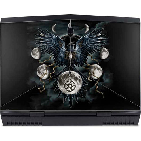 Crow and Moon Phases by Sarah Richter Dell Alienware Skin