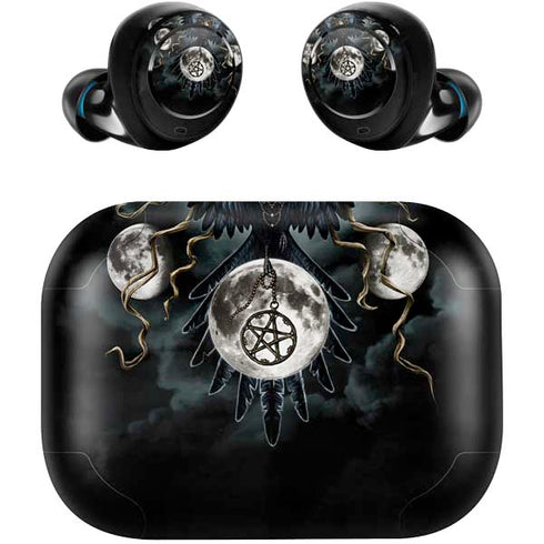 Crow and Moon Phases by Sarah Richter Amazon Echo Buds Skin