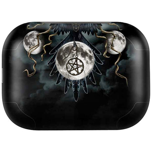 Crow and Moon Phases by Sarah Richter Amazon Echo Buds Skin