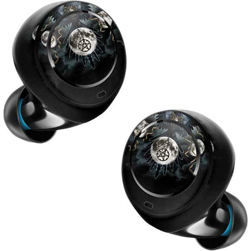 Crow and Moon Phases by Sarah Richter Amazon Echo Buds Skin