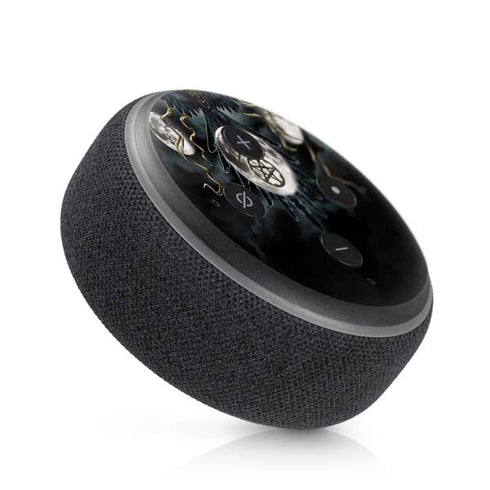 Crow and Moon Phases by Sarah Richter Amazon Echo Dot Skin