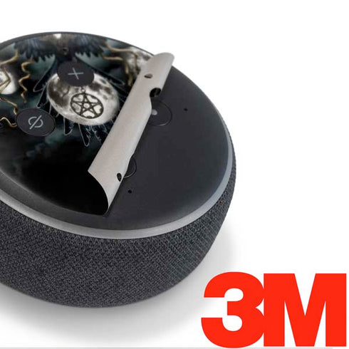 Crow and Moon Phases by Sarah Richter Amazon Echo Dot Skin