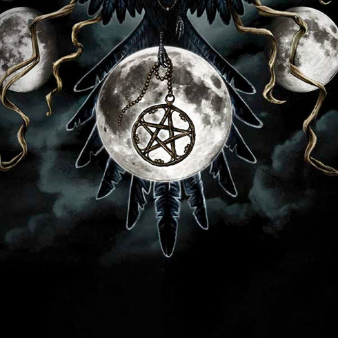 Crow and Moon Phases by Sarah Richter Amazon Echo Skin