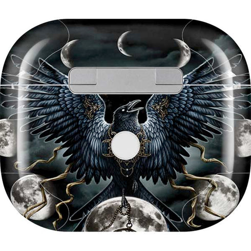 Crow and Moon Phases by Sarah Richter Apple AirPods (3rd Gen 2021) Skin
