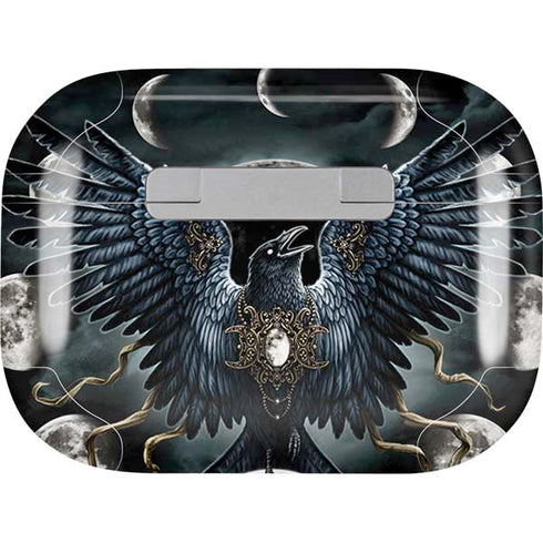 Crow and Moon Phases by Sarah Richter Apple AirPods Pro Skin
