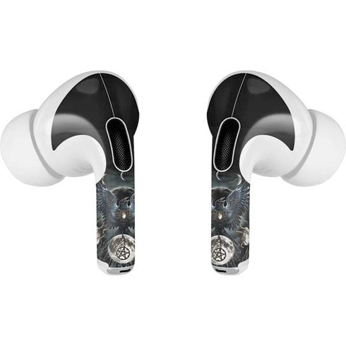 Crow and Moon Phases by Sarah Richter Apple AirPods Pro Skin