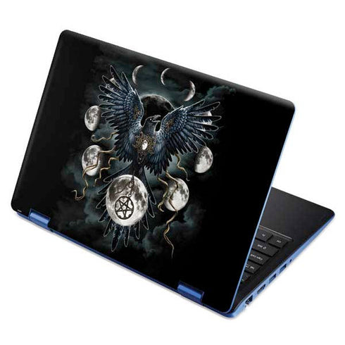 Crow and Moon Phases by Sarah Richter Aspire R11 11.6in Skin