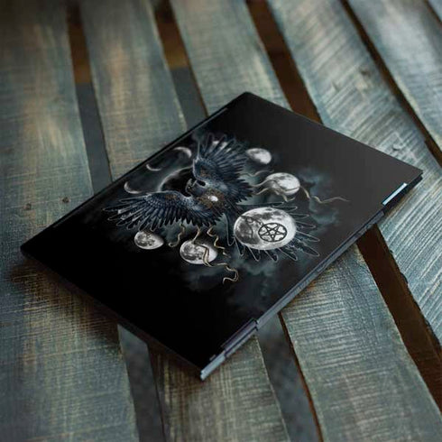 Crow and Moon Phases by Sarah Richter HP Envy Skin