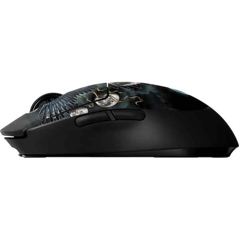 Crow and Moon Phases by Sarah Richter G Pro Wireless Gaming Mouse Skin