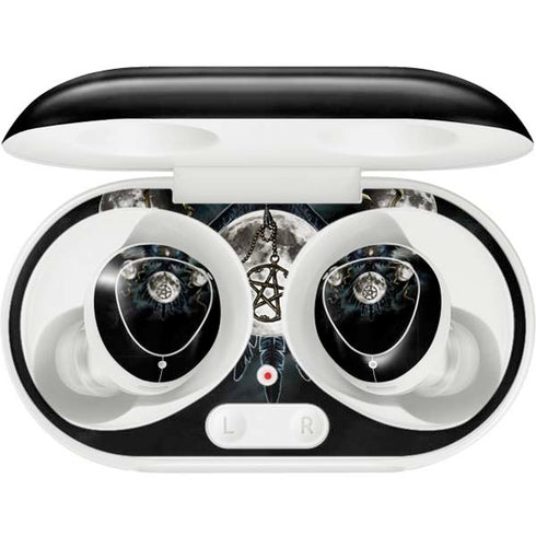 Crow and Moon Phases by Sarah Richter Galaxy Buds Plus Skin