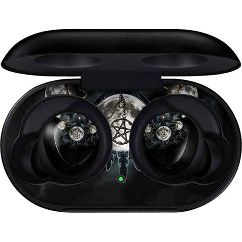 Crow and Moon Phases by Sarah Richter Galaxy Buds Skin