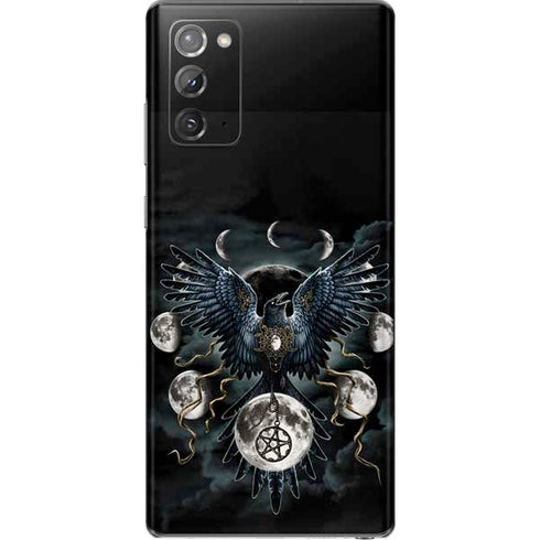 Crow and Moon Phases by Sarah Richter Galaxy Note20 5G Skin