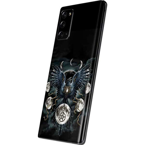 Crow and Moon Phases by Sarah Richter Galaxy Note20 5G Skin
