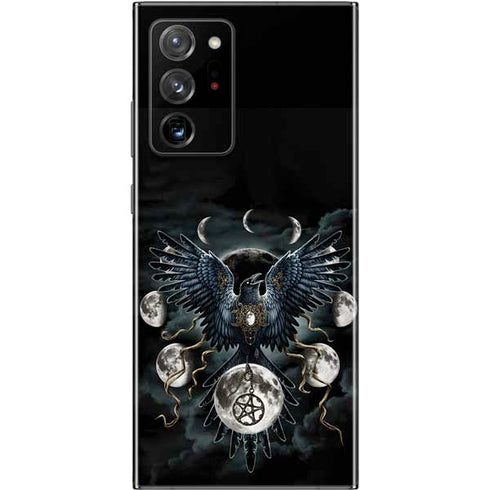 Crow and Moon Phases by Sarah Richter Galaxy Note20 Ultra 5G Skin