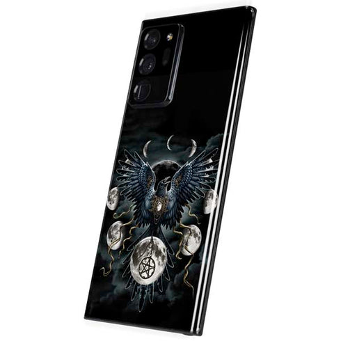 Crow and Moon Phases by Sarah Richter Galaxy Note20 Ultra 5G Skin