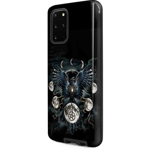 Crow and Moon Phases by Sarah Richter Galaxy S20 Plus Pro Case