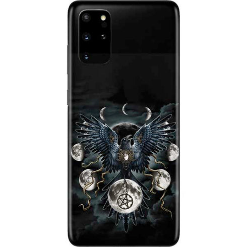 Crow and Moon Phases by Sarah Richter Galaxy S20 Plus Skin