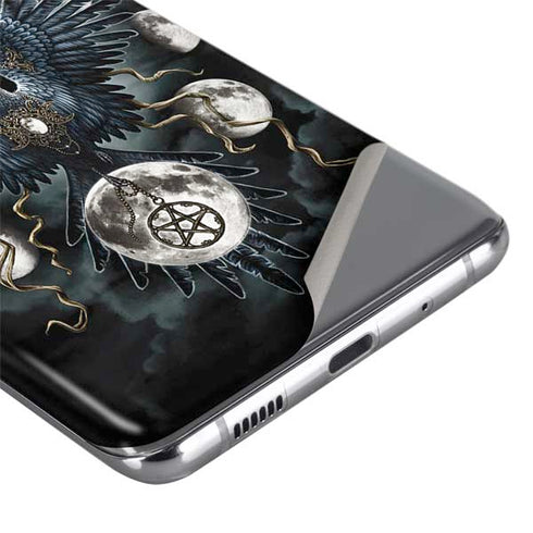 Crow and Moon Phases by Sarah Richter Galaxy S20 Plus Skin