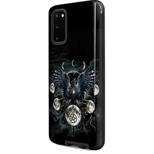 Crow and Moon Phases by Sarah Richter Galaxy S20 Pro Case