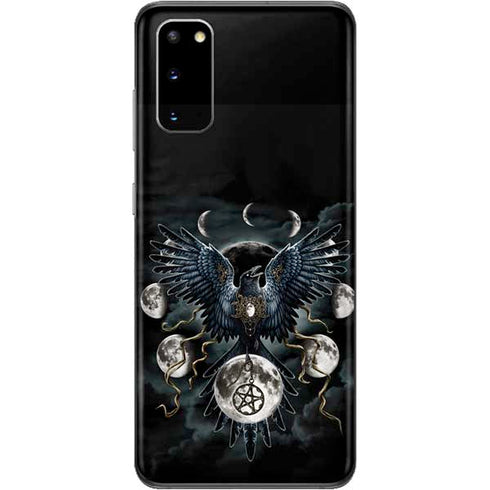 Crow and Moon Phases by Sarah Richter Galaxy S20 Skin