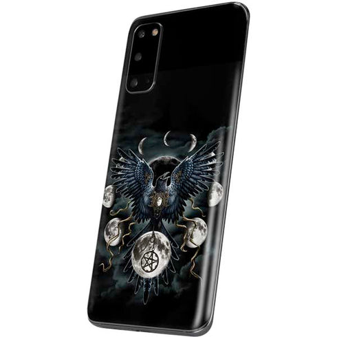Crow and Moon Phases by Sarah Richter Galaxy S20 Skin
