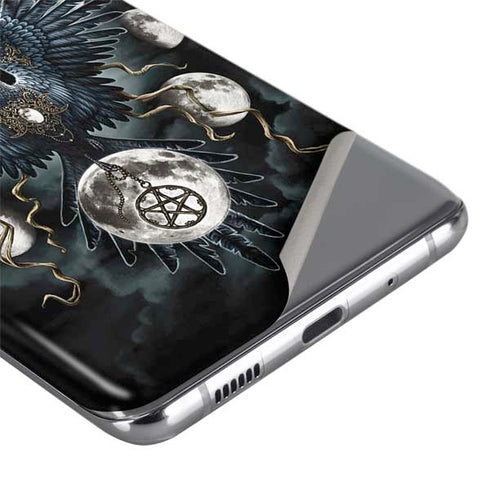 Crow and Moon Phases by Sarah Richter Galaxy S20 Skin