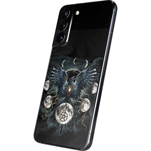 Crow and Moon Phases by Sarah Richter Galaxy S22 Plus Skin