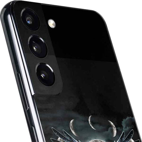Crow and Moon Phases by Sarah Richter Galaxy S22 Skin