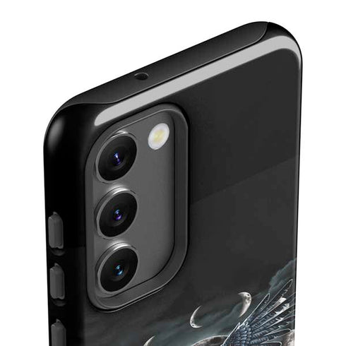 Crow and Moon Phases by Sarah Richter Galaxy S23 Plus Pro Case