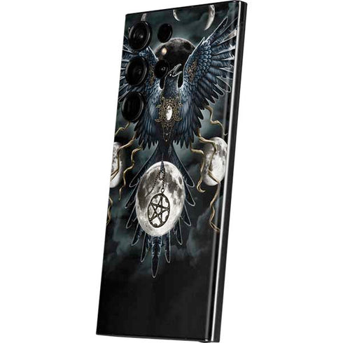 Crow and Moon Phases by Sarah Richter Galaxy S23 Ultra Skin