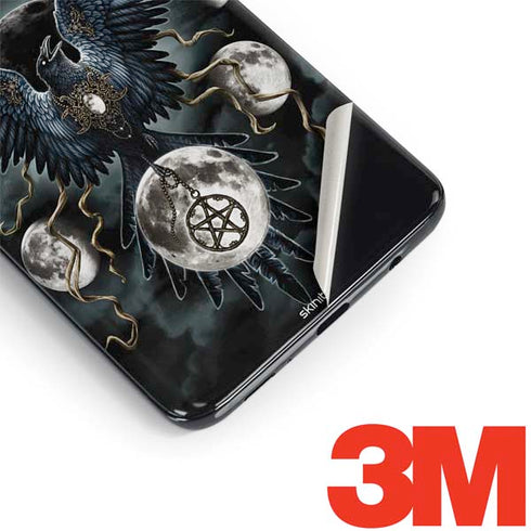 Crow and Moon Phases by Sarah Richter Galaxy S9 Skin
