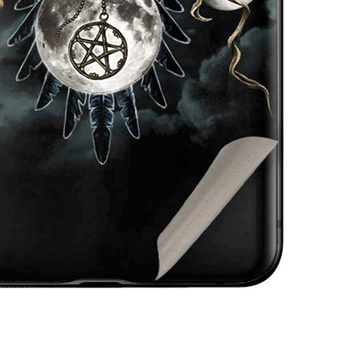 Crow and Moon Phases by Sarah Richter Galaxy Z Flip Skin