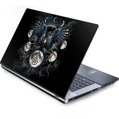 Crow and Moon Phases by Sarah Richter Generic Laptop Skin