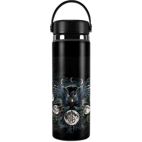 Crow and Moon Phases by Sarah Richter Hydro Flask 20oz Wide Mouth Skin