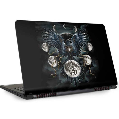 Crow and Moon Phases by Sarah Richter Dell Inspiron Skin