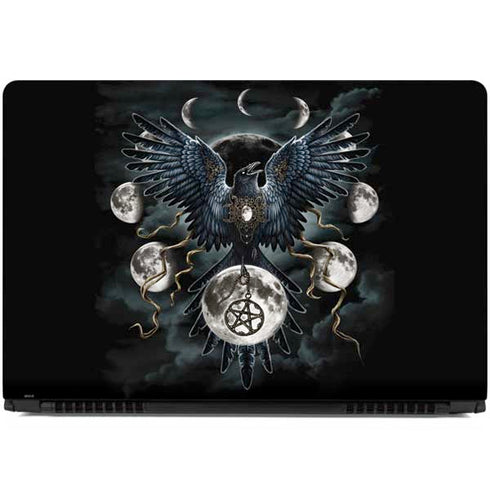 Crow and Moon Phases by Sarah Richter Dell Inspiron Skin