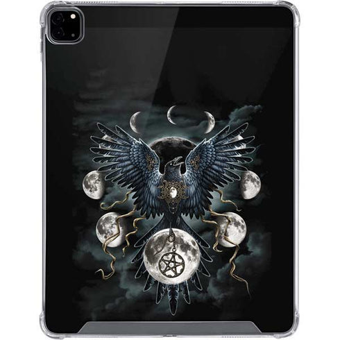 Crow and Moon Phases by Sarah Richter iPad Pro 12.9in (2020) Clear Case