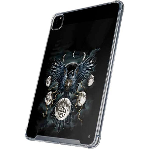 Crow and Moon Phases by Sarah Richter iPad Pro 12.9in (2020) Clear Case