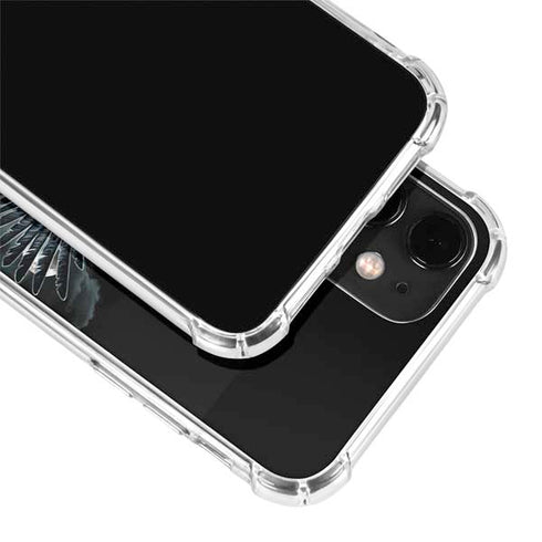 Crow and Moon Phases by Sarah Richter iPhone 12 Clear Case