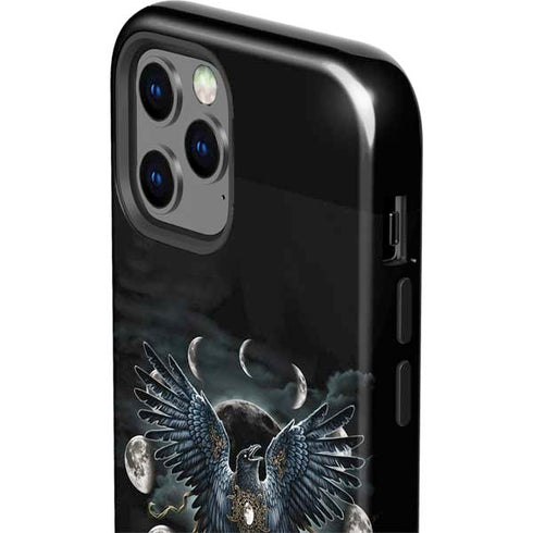 Crow and Moon Phases by Sarah Richter iPhone 12 Pro Impact Case