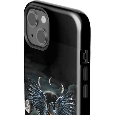 Crow and Moon Phases by Sarah Richter iPhone 13 Impact Case