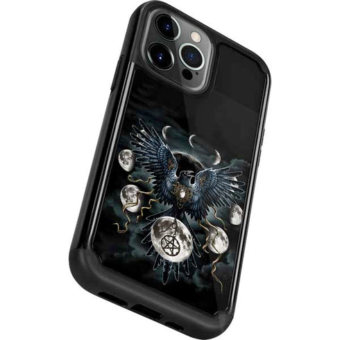 Crow and Moon Phases by Sarah Richter iPhone 13 Pro Cargo Case