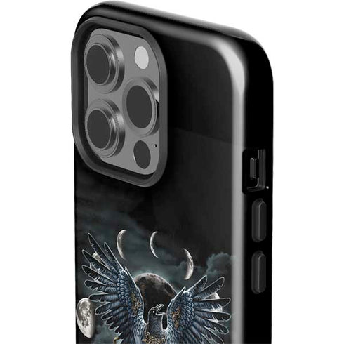 Crow and Moon Phases by Sarah Richter iPhone 13 Pro Impact Case