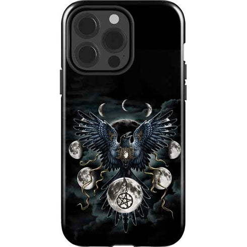 Crow and Moon Phases by Sarah Richter iPhone 13 Pro Impact Case