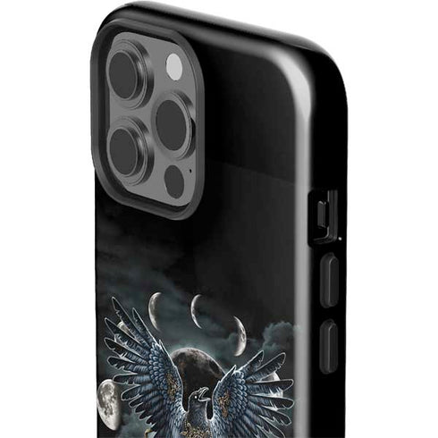 Crow and Moon Phases by Sarah Richter iPhone 13 Pro Max Impact Case