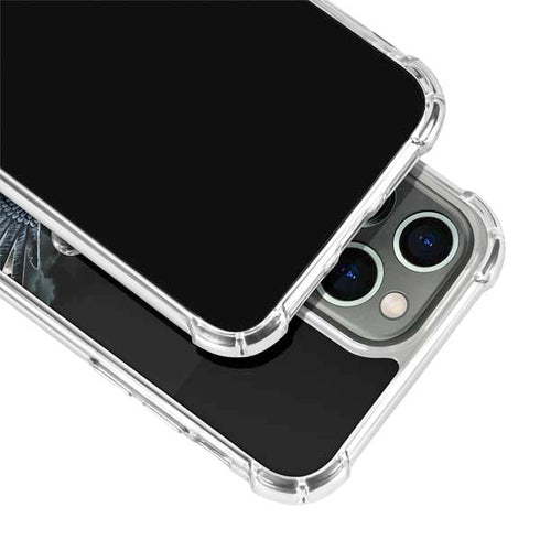 Crow and Moon Phases by Sarah Richter iPhone 15 Pro Clear Case