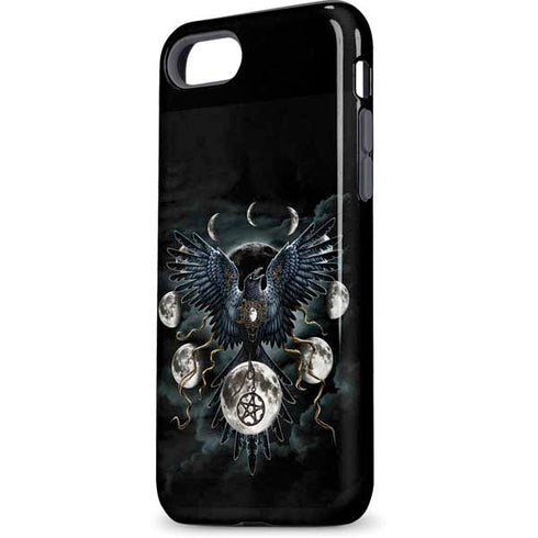 Crow and Moon Phases by Sarah Richter iPhone 7 Pro Case